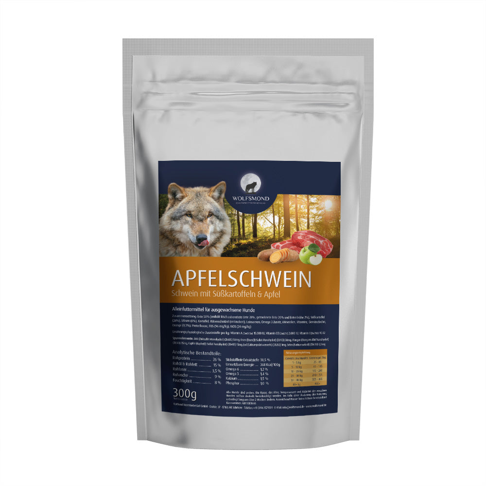Getreidefreies-Hundefutter-Schwein-300g