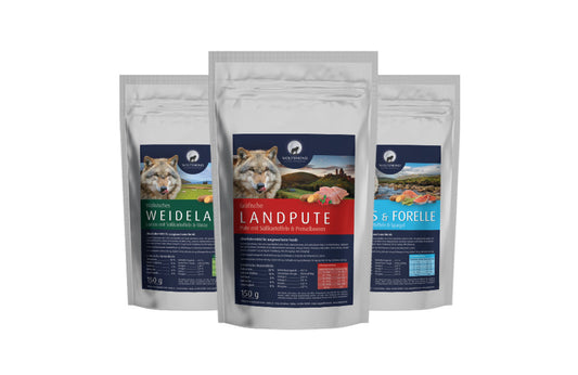 Wolfsmond-Hundefutter-Probepack
