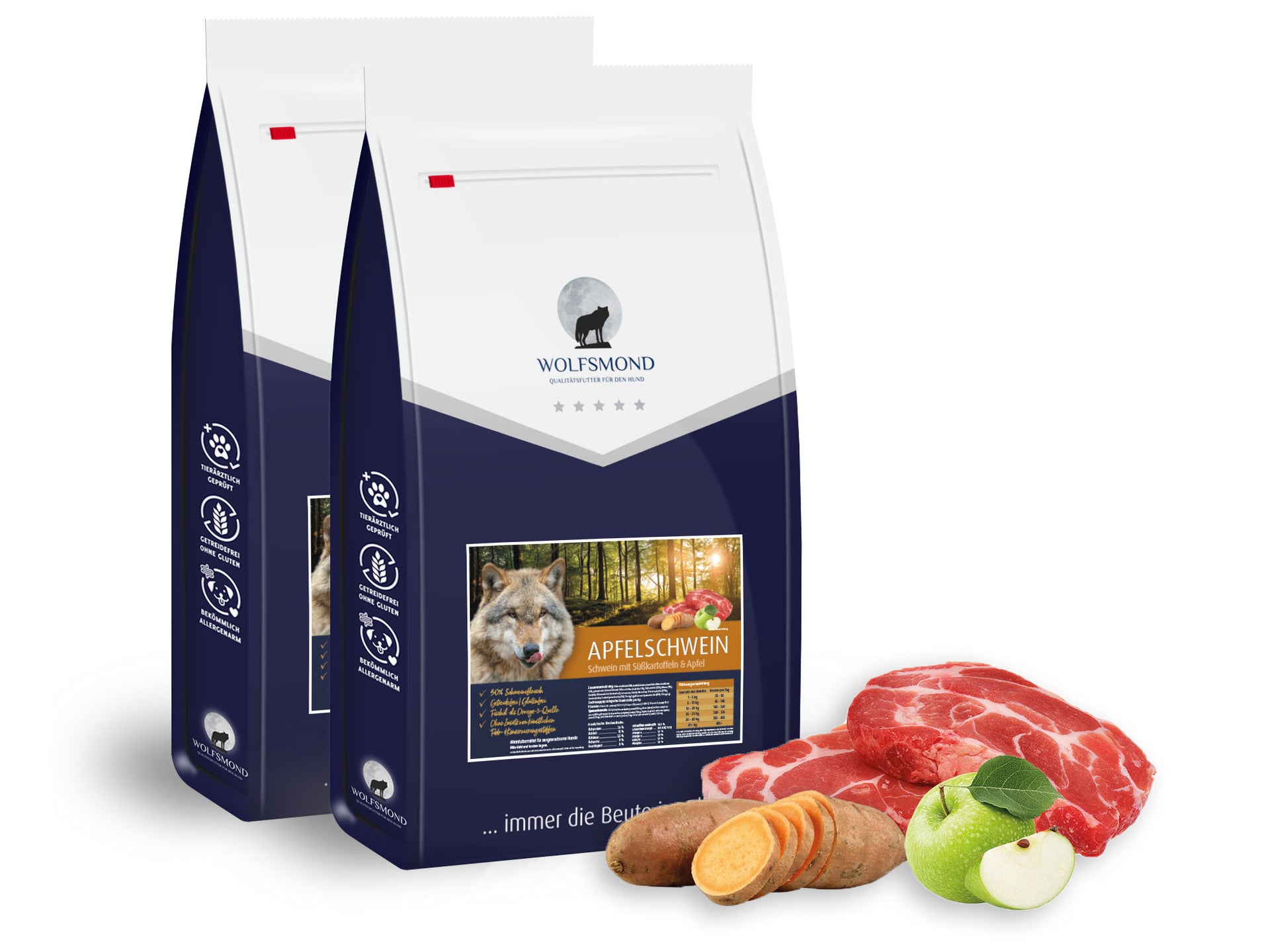 Hundefutter getreidefrei mit Schwein | 24 kg